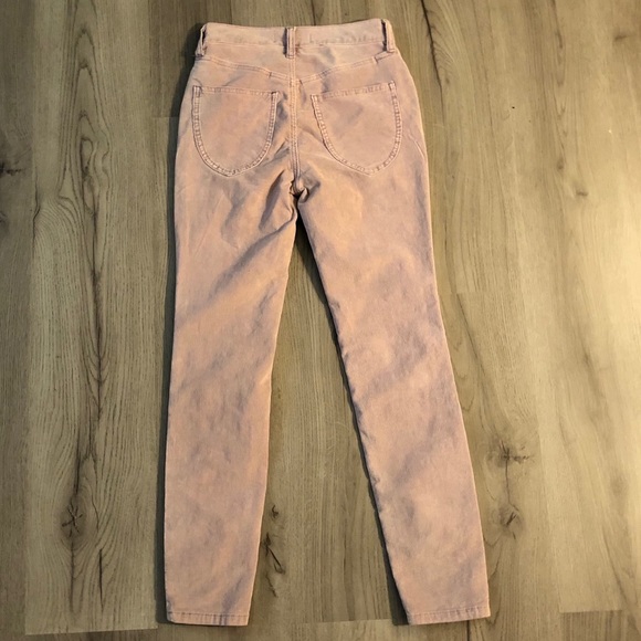 New Free People Purple Sun Chaser Cord Skinny Pant - Picture 9 of 10